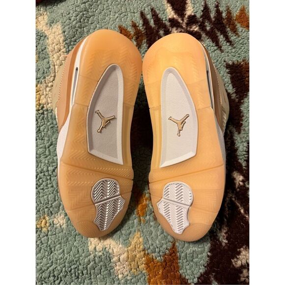 Nike Air Size 10.5 Jordan 4 Retro Shimmer Women DS New DJ0675-200 - Picture 5 of 7